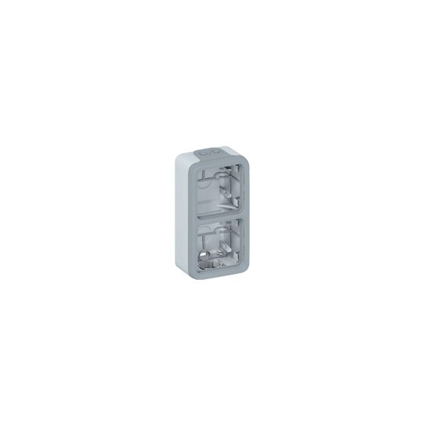 Boîtier Plexo 2 postes vertical - Gris - 069661 - Legrand