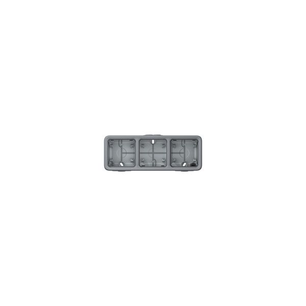 Boîtier Plexo 3 postes horizontal - Gris - 069680 - Legrand