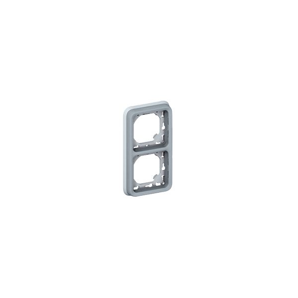 Support Plexo 2 postes vertical - Gris - 069685 - Legrand