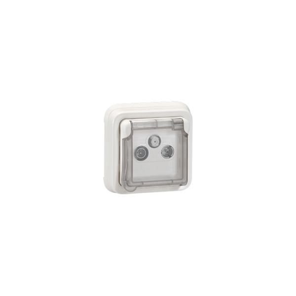 Prise TV R SAT Plexo composable - Blanc Artic