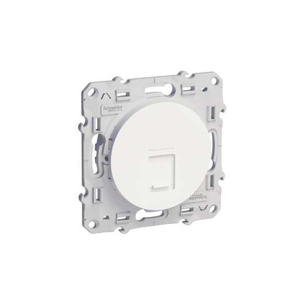 Prise RJ45 téléphone Odace - Blanc - Schneider - S520471