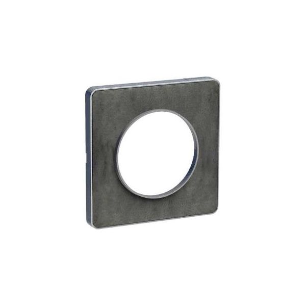 Plaque 1 poste Odace Touch - Pierre ardoise S530802V Schneider