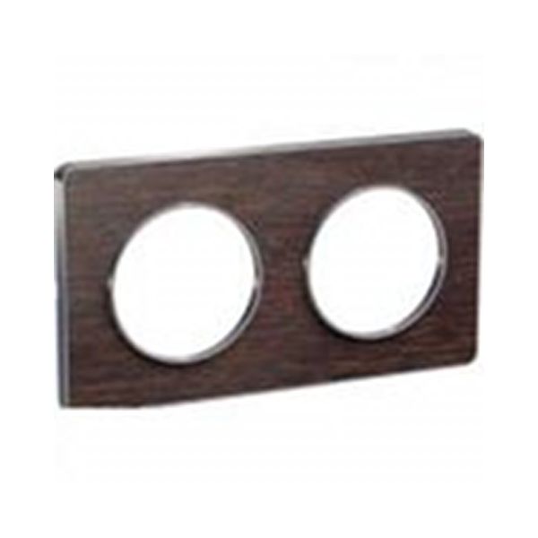 Plaque 2 postes Odace Touch - Wenge