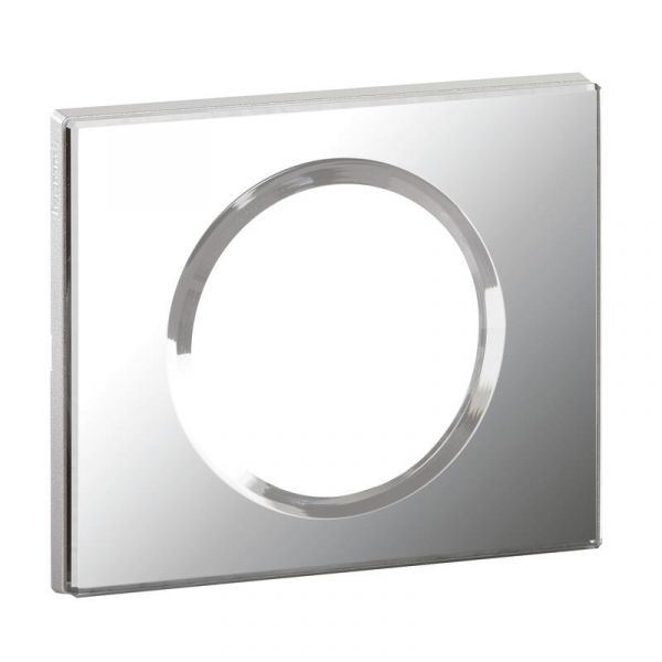 Plaque 1 poste Céliane Verre Miroir