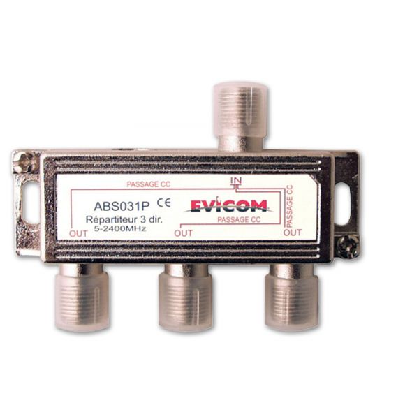 Répartiteur 3 sorties - 5/2300 MHz - ABS031P - EVICOM