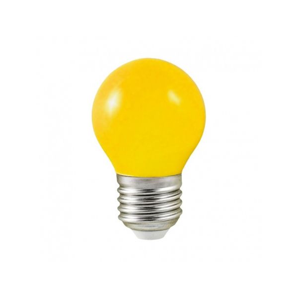 Ampoule LED E27 Couleur Bulb G45 1W Jaune