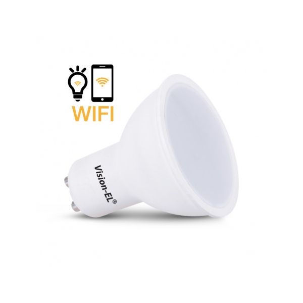 Vision-EL - Ampoule Led GU10 Connectée 5W dimmable Wifi - 7884 - Bâtir Moins Cher