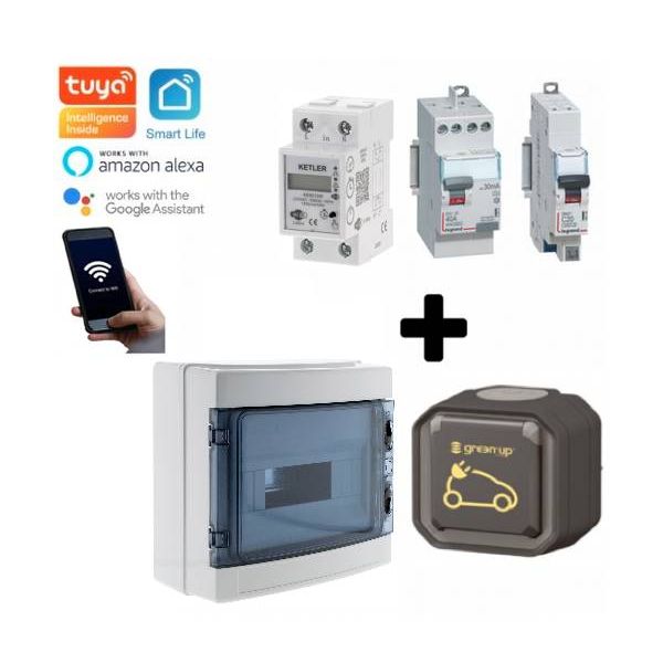 Kit de recharge BMC-V-CO-06 équipé avec une prise renforcée Legrand.