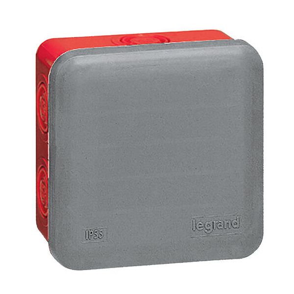  Boîte de dérivation carrée pour presse-étoupe Plexo dimensions 80x80x45mm 