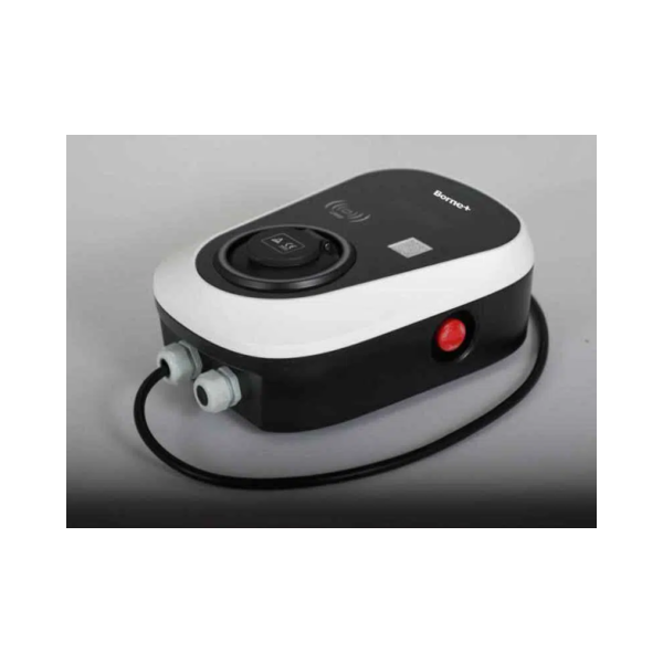 Kit de recharge pour voiture électrique Ebox drive 7,4kW EBOX7KWT2SPP Plug and Play, protections montées dans un tableau étanche. Permet de charger votre voiture électrique en Mode 3. Prise Ebox drive d'une puissance de 7,4kW avec une protection IP55 cont