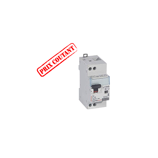 Disjoncteur différentiel mono DX3 AC 10A 10mA