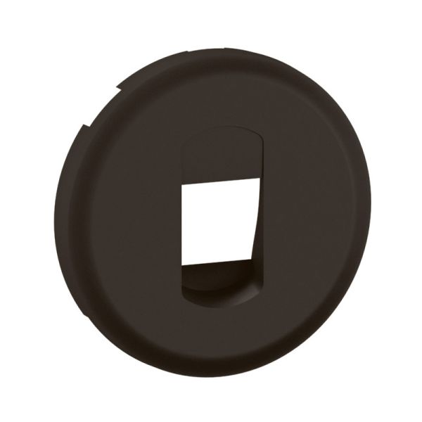 Enjoliveur pour prise Haut-Parleur simple à poussette Céliane de couleur noir référence CN0311 de la marque Legrand.
