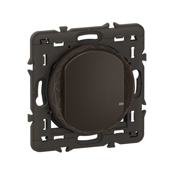 Commande simple pour éclairage et prises sans fils Céliane with Netatmo avec support et enjoliveur Noir . Référence CN0402 de la marque Legrand.