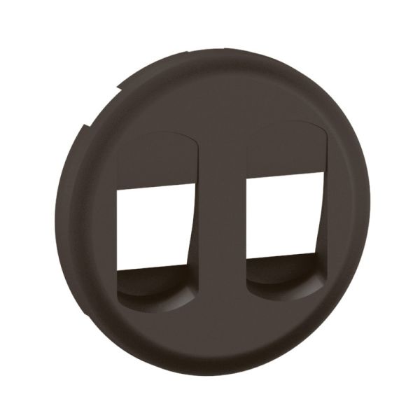 Enjoliveur pour prise Haut-Parleur double à poussette Céliane couleur noir de la référence cn2311 du fabricant Legrand.