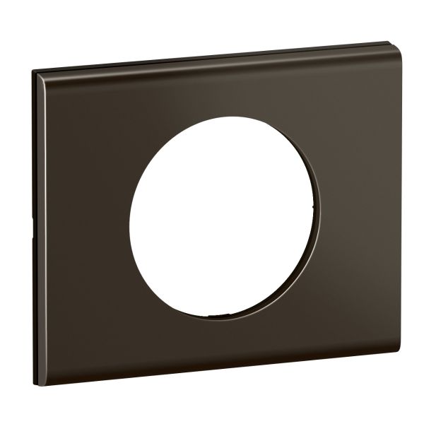 Plaque de finition Céliane 1 poste Collection Matière Brute finition Nickel Sombre Satiné référence cp2201 de la marque Legrand.