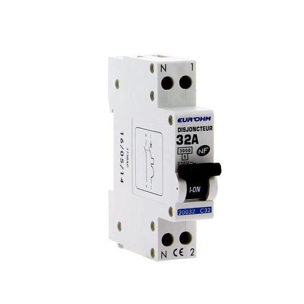 Disjoncteur Legrand 32A Courbe D - 1P+N 230V - 6kA - Pour Tableau Électrique - Réf. DNX³ 4500