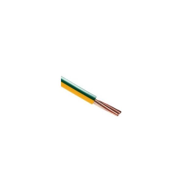 H07 VR 16 mm2 Câble rigide vert jaune