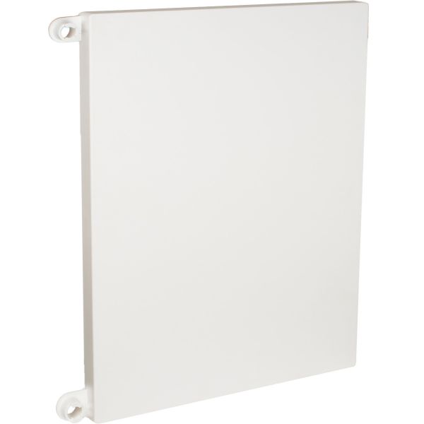 Porte référence GTL26PU couleur blanche de la marque Solera. A associer avec le coffret électrique 2 rangées - 26 modules réf. GTL26 - Solera.