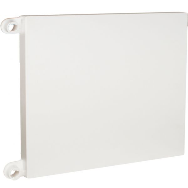 Porte blanche référence GTL13PU pour coffret électrique 1 rangée - 13 modules réf. GTL13T/C de la marque Solera. Porte réversible et charnières incluses. Dimensions : 242 x 233 x 16 mm.