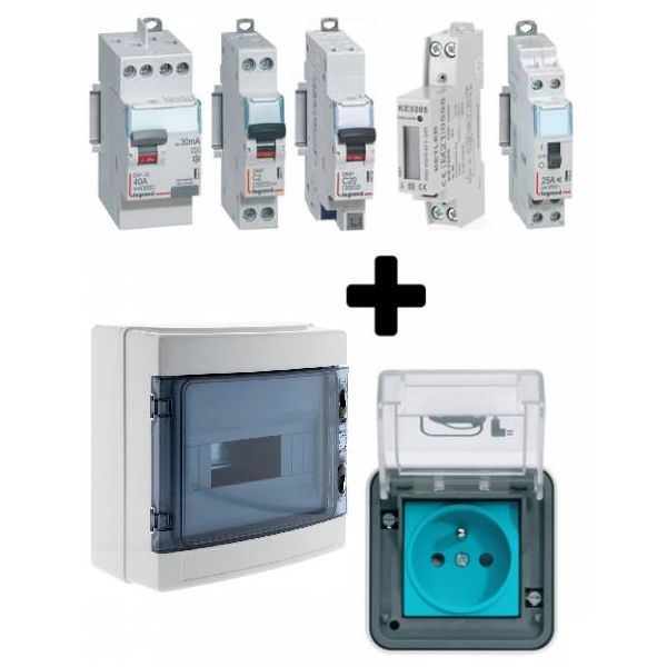 kit de recharge référence hag-vc-hc équipé et fourni avec une prise renforcée witty de la marque hager pour recharger les voitures électriques ou hybrides.