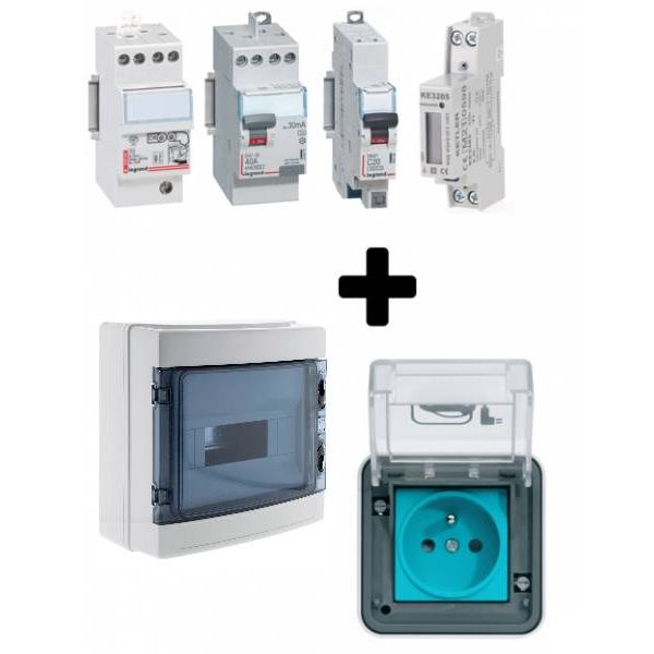 kit de recharge référence hag-vc-pa fourni avec une prise witty à encastrée de la marque hager.