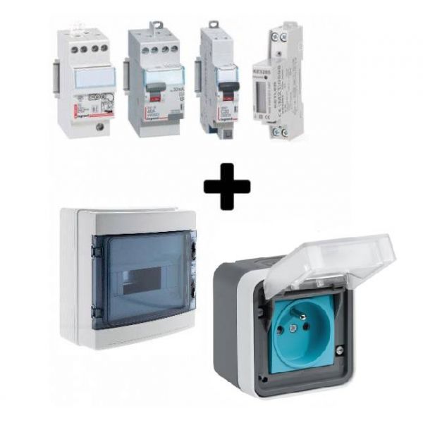 Kit recharge Witty + Compteur et Parafoudre pour voiture electrique