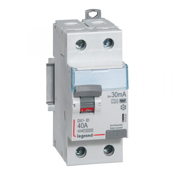 Inter différentiel Legrand vis 40A type HPI Départ bas - 411591