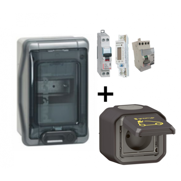 Kit recharge Green'Up Access + Compteur pour voiture electrique
