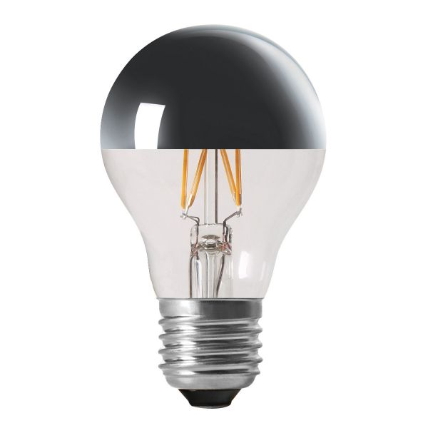 Lampe déco E27 4W – Calotte argentée 2500K