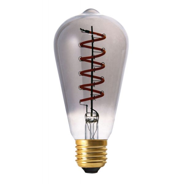 Lampe déco Edison E27 4W fumée 1700K