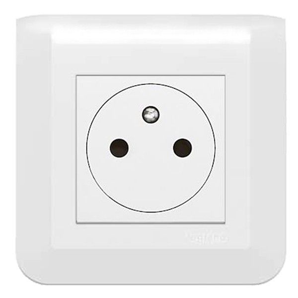 Prise 16A 230V 2P + T affleurante mosaic EU couleur blanc de la marque Legrand. Composé d'un support, d'un mécanisme et d'une plaque.
