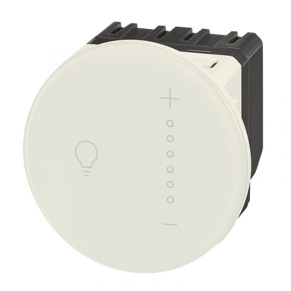 Legrand 600090A, Interrupteur blanc avec neutre connecté avec option  variateur