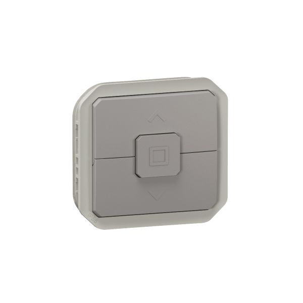 Interrupteur étanche volets roulants Plexo avec enjoliveur gris - 069538L