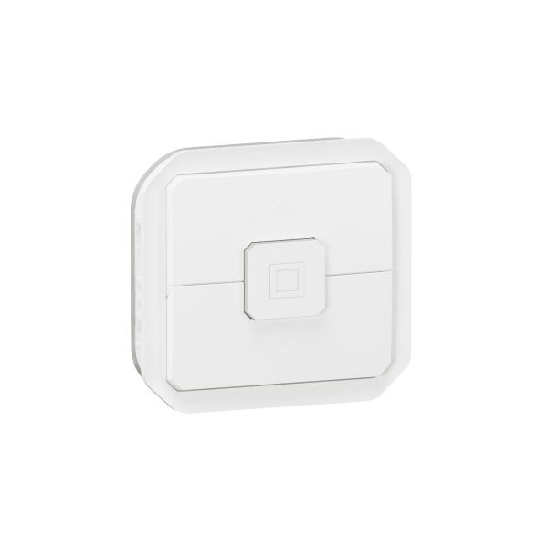 Interrupteur volets roulants Plexo avec enjoliveur blanc - 069629L