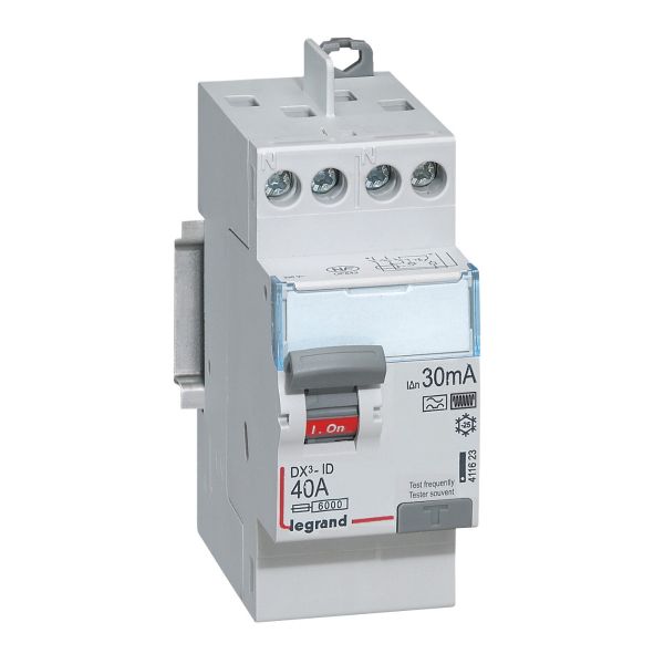 Interrupteur différentiel Legrand 411623 40A 30mA type F (Hpi) vis/vis