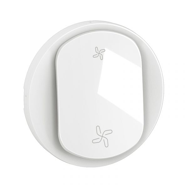 Enjoliveur interrupteur ou poussoir VMC Céliane 2 vitesses Blanc - CB6001