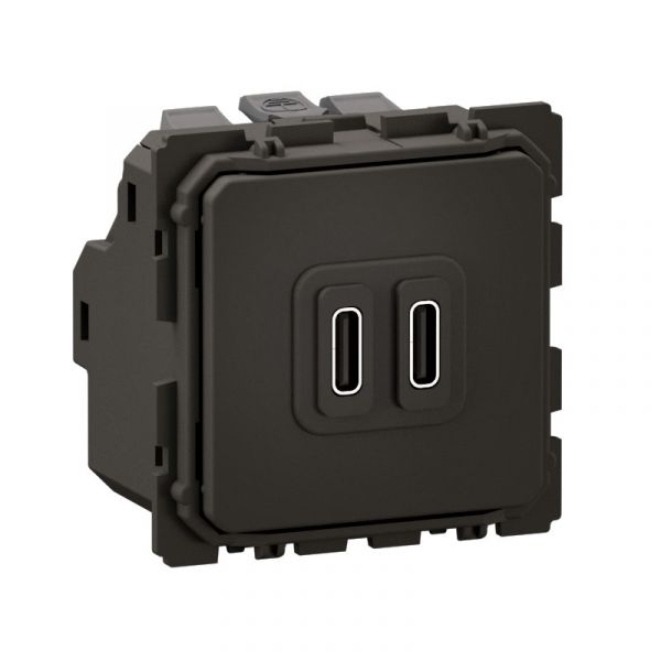 Double prise chargeur USB Type-C Céliane - 20W Charge rapide - CM0154
