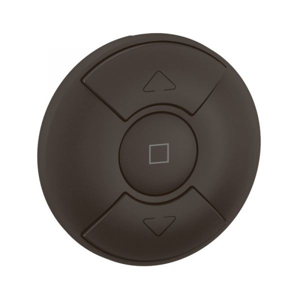 Enjoliveur interrupteur ou poussoir volets roulants Céliane Noir - CN0025
