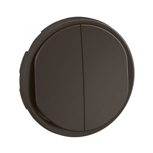 Enjoliveur pour double poussoir NO+NF lumineux Céliane Noir - CN3001