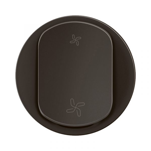Enjoliveur pour interrupteur ou poussoir VMC Céliane 2 vitesses Noir - CN6001 Legrand