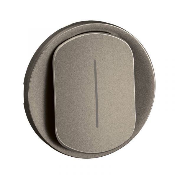 Enjoliveur pour interrupteur ou va-et-vient témoin Céliane Titanium - CT0007