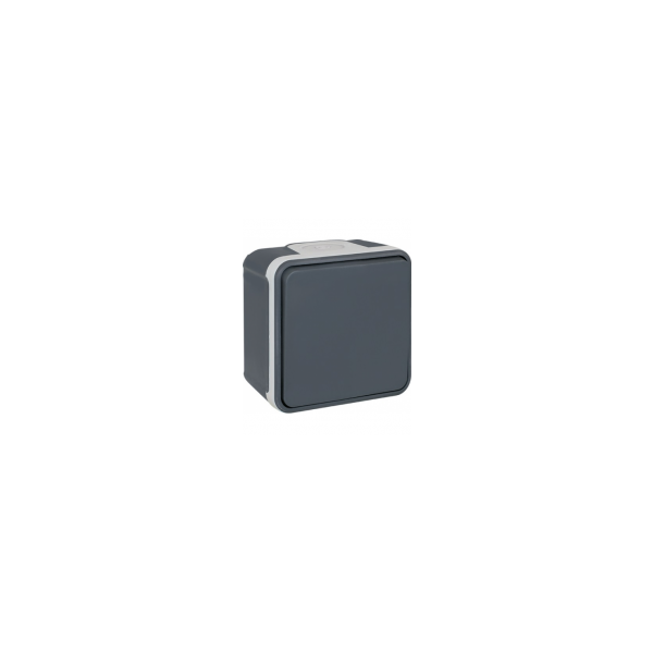 Bouton poussoir Plexo complet saillie - Gris - 60803 - EUR'OHM
