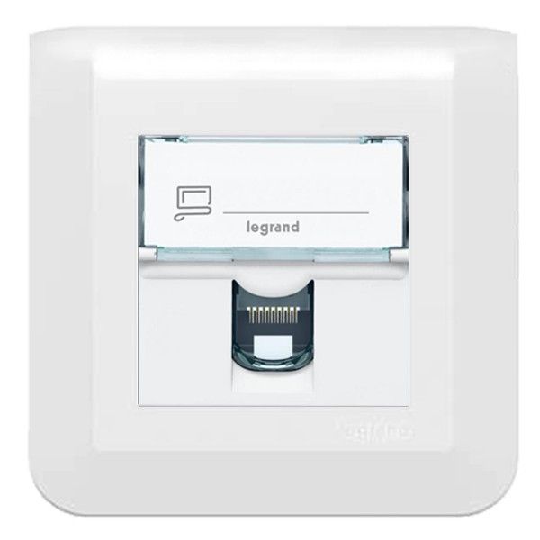Prise RJ45 Legrand Mosaic CAT6 FTP – 2 Modules, Neuve Sous Emballage