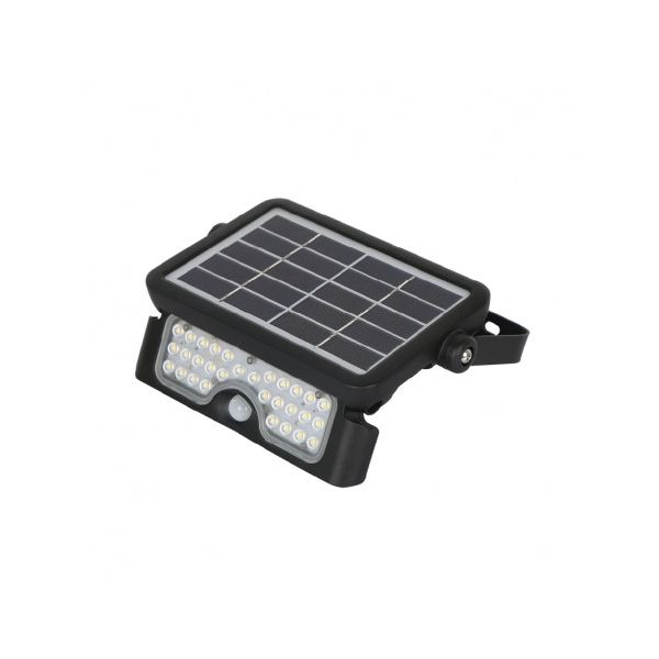 Projecteur Exterieur LED Solaire Noir 5W 4000K IP65