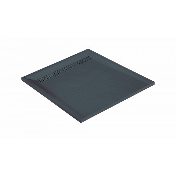 Receveur en résine série HD Slate Line de la marque Marmox, couleur gris (7015) avec une texture imitation ardoise.