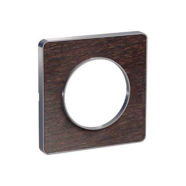 Plaque 1 poste Odace Touch - Wenge 