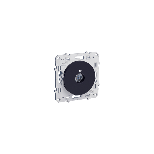 Prise TV simple Odace - Anthracite S540445 Schneider