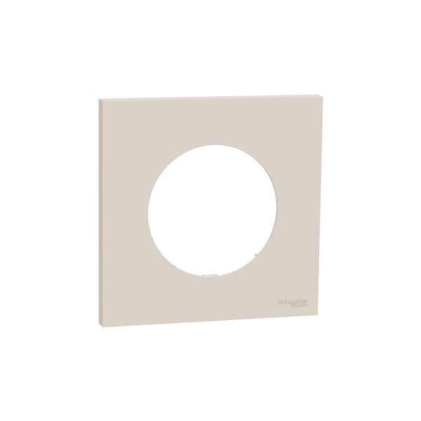 Plaque de finition 1 poste S902702 Odace Schneider - Beige sable