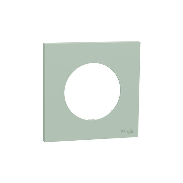 Plaque de finition 1 poste S903702 Odace Schneider - Vert jade