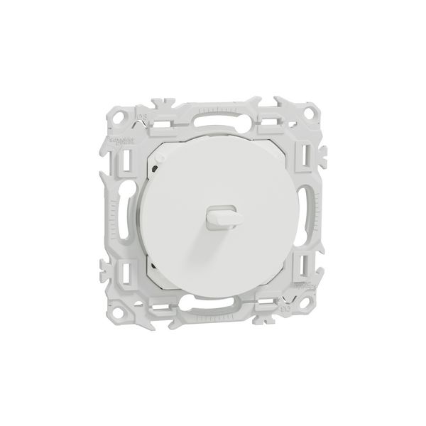 Va et vient ou poussoir à levier S920203 Odace Schneider - Blanc craie